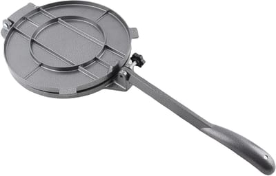 Handmatige Tortillapers voor Pizzapasteitjes - Aluminiumlegering - 20cm - Zwart