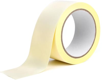 Boekbindingsreparatieband 50 mm x 10 m - textielweefseltape voor boekreparatie - hoogwaardige zuurvrije knutselband - zelfklevende reparatieband - boekbinden en verzegelen - wit - ambacht - knutselen.