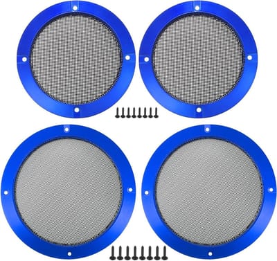 Luidspreker Grills - Audio Covers - Bescherming Installatie - Universele Pasvorm - 4 & 6.5 Inch - Blauw