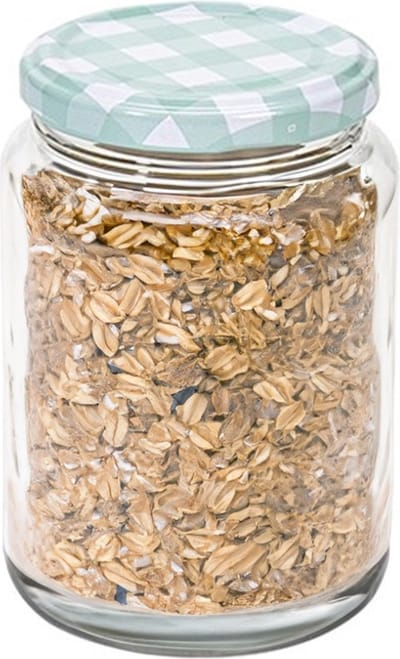 Hega Hogar Weckpot/voorraadpot Classico - 500 ml - kunststof - draaideksel - groen - D7 x H11 cm