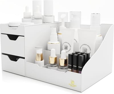 Make-up Organizer met Lades - Chic en Elegante Cosmetica Opslag voor Borstels, Oogschaduw, Lippenstift en Sieraden
