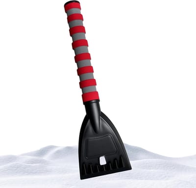 Ruiten Ijskrabber - Sneeuw Verwijderaar - Veilig Rijden - Antislip Handvat - 35 x 12 cm - Zwart