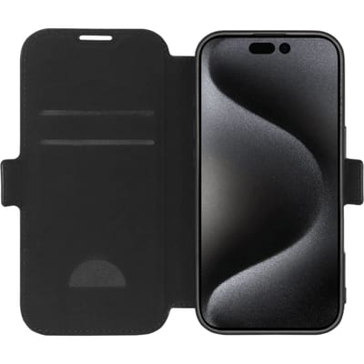 BlueBuilt Apple iPhone 16 Pro Book Case Leer Zwart