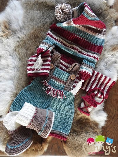 Haakpakket XXL Funny kledingset Christmas Nordic boy