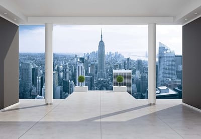 Fotobehang New York City | XL - 208cm x 146cm | 130g/m2 Vlies