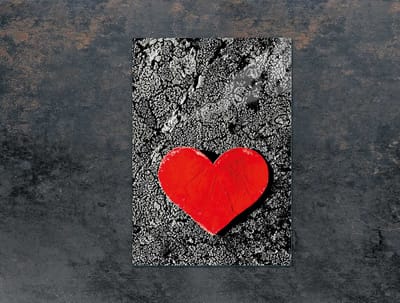 TMK ArtDeko Serie - Glazen Snijplank - 35x52 cm - Hart - Sterk Veilig Glas
