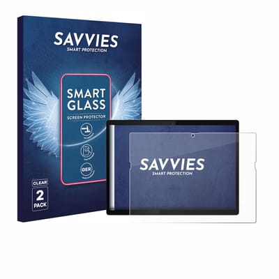 2 Stuks Savvies Screenprotector - geschikt voor Lenovo ThinkPad X12 Detachable Gen 2 - beschermfolie glas transparant