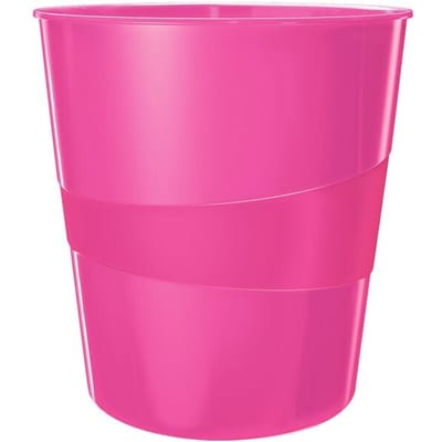 Papierbak Leitz WOW 15liter roze