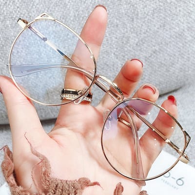 Blauw Licht Filter Bril Gold - Blue Ray - Eyewear 2023 - Cat Eye - Blauw Licht Blokkerend - Anti Blauw Licht - Trendy Computer Bril Katten Oortjes - Blauw Licht Bril - Blue Light Glasses - Gaming Glasses - Game Bril - Goud