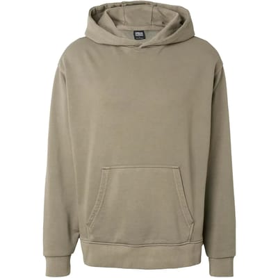 Urban Classics - Heavy Washed Boxy Hoodie/trui - 3XL - Olijfgroen