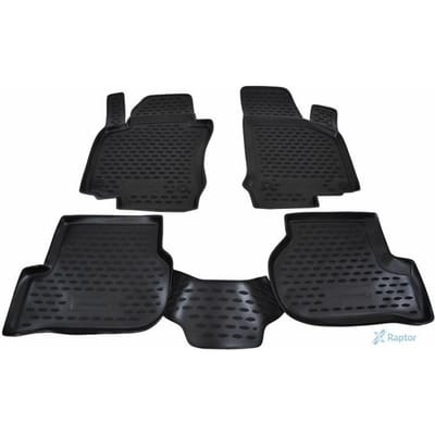 J&J AUTOMOTIVE | Tapis De Sol En Caoutchouc 3D Exclusive Pour Volkswagen Golf 5 V, 6 2003-2013 noir