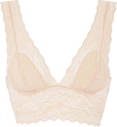 Chantelle - Floral Touch - Beugelloze voorgevormde triangelbh - Soft Feel - GOLDEN BEIGE