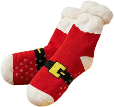 Dailygoods - Anti-slip knuffelsokken - Warme wintersokken - Perfect voor de koude dagen - Wollig - Stoppersokken - Ideaal voor binnen - Kerstmis