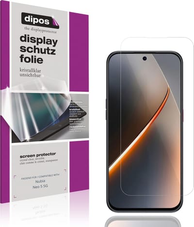 dipos – 4x Beschermfolie geschikt voor Nubia Neo 5 5G | Krasbestendige & heldere Screenprotector Ultra-Thin