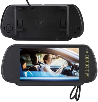 Dailygoods - Automatisch Dimmende Monitor Achteruitkijkspiegel - 7 Inch Scherm - Achteruitrijcamera Ondersteuning - Geschikt Voor Alle Voertuigen - Ge...