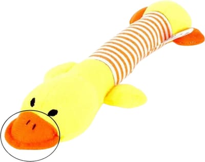 Livano Honden Speelgoed - Hond - Speelgoed - Dog Toy - Pluche - Gele Eend