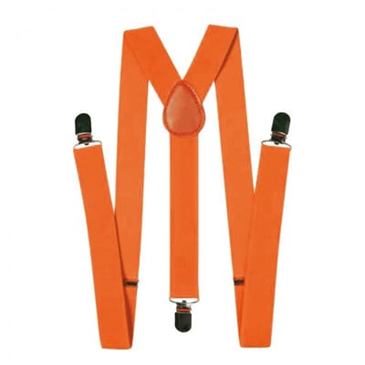 Bretellen fluor oranje