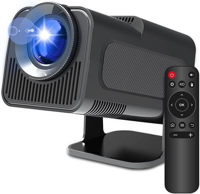 Draagbare Projector - Mini Beamer Film Projector - Thuisbioscoop Creëren - WiFi6 Bluetooth 5.0 - 150-inch Scherm - Zwart
