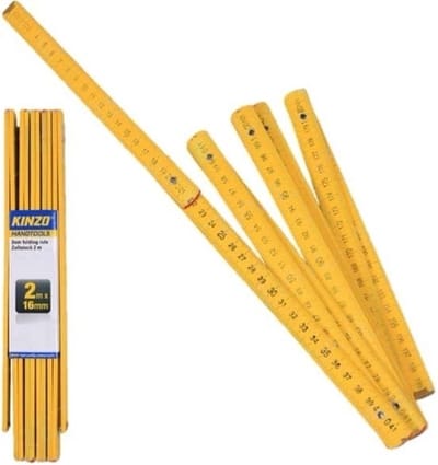 Kinzo Duinstok - 2 meter - meetgereedschap - 16 mm - hout