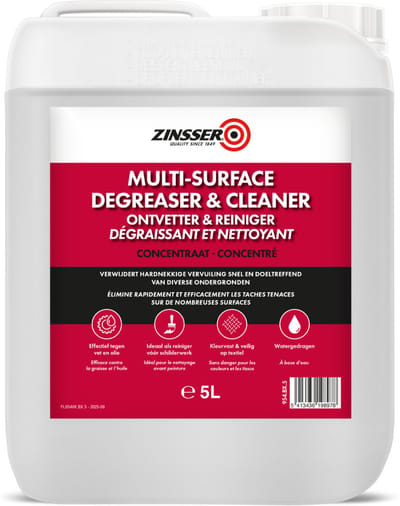 Zinsser Multi-Surface Ontvetter & Reiniger 5 liter