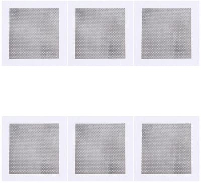Allecto- wandreparatiepleisters - aluminium - 6 stuks - vierkant - gipsplaten - gaten - zelfklevend net - metaal - reparatie - groot gat - snel - geschikt voor - reparatie van gipsplaten - wit - 20 x 20 cm
