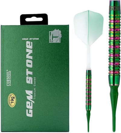 Tungsten Dartpijlen Zachte Punt 19g Titanium Gecoat met Gradiënt Vluchten