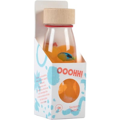 Petit Boum - Babyspeelgoed sensorische fles met geluid - Meerkleurig