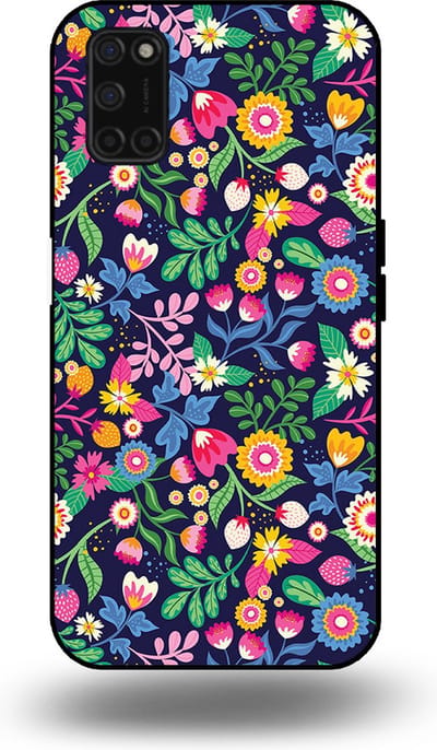 Smartphonica Telefoonhoesje geschikt voor OPPO A52 / A72 4G / A92 met bloemen opdruk - TPU backcover case flower design geschikt voor Oppo A52;Oppo A72;Oppo A92