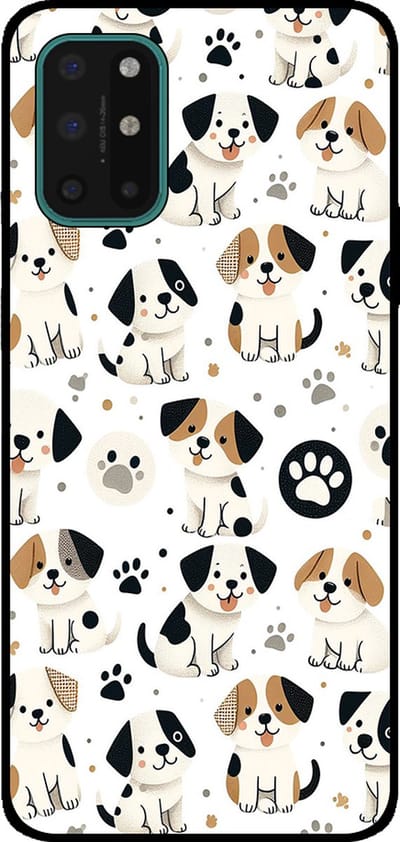 Smartphonica Telefoonhoesje Geschikt voor OnePlus 8T met honden opdruk - TPU backcover case dog design geschikt voor OnePlus 8T