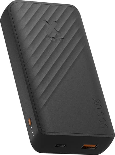Xtorm Go2 Powerbank 20000 mAh - USB-A en USB-C - Ideaal voor reizen - Super Snel Laden - Zwart