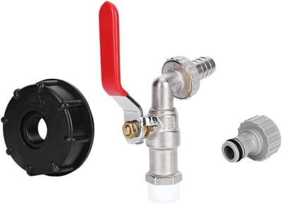 Adapter voor IBC Tank, G1/2" Messing Kranen, Tuin Water Tap Connector, Slang Aansluitingen en Montage Onderdelen