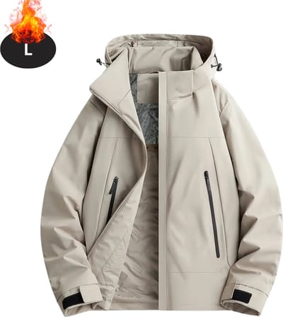 Livano Winterjas - Parka - Heren - Winter - Jas - Volwassen - Stijlvol - Khaki - L