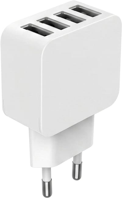 Bigben Connected BASECS5.4A4USBAW oplader voor mobiele apparatuur Smartphone, Tablet Wit AC Snel opladen Binnen
