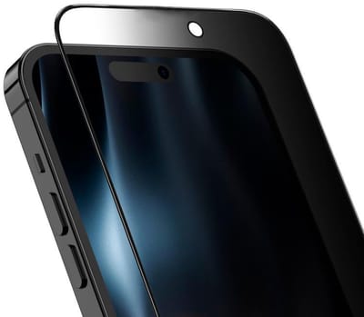 Rixus Privacy Full Curved Edge Tempered Glass For Apple iPhone 17 Pro