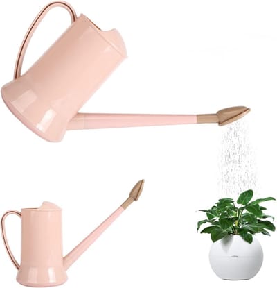 Gieter 2 liter - Planten waterfles - Planten water geven - Lange afneembare tuit - 42 x 23.5 cm - Roze