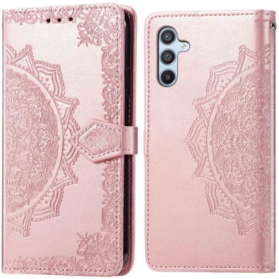 imoshion Hoesje - Geschikt voor Samsung Galaxy A56 (5G) - Mandala Bookcase - Rosé Goud