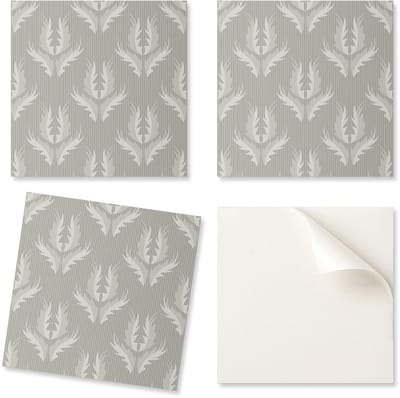Zelfklevende vinyltegels met stijlvol plantenpatroon, 20x20x20 cm