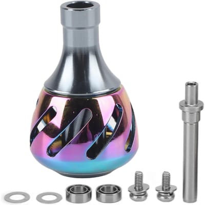Vissen Power Knop Molen Handvat Knop Volledig Metaal Kleurrijk Vissen Accessoires VervangingL Small