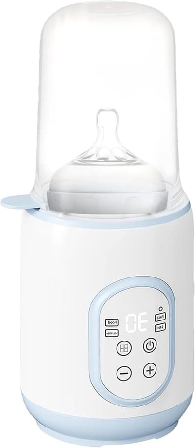 Flessenwarmer - Reiswarmer Melk - Onderweg Voeden - Constante Temperatuur - 30 x 15 x 15 cm - Blauw