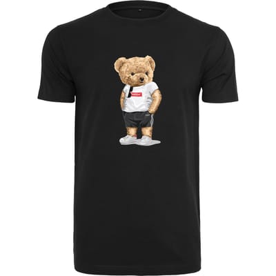 Heren Tee SS met Ballin Est. 2013 Bear Summer Vibe Tee Print - Zwart - Maat S