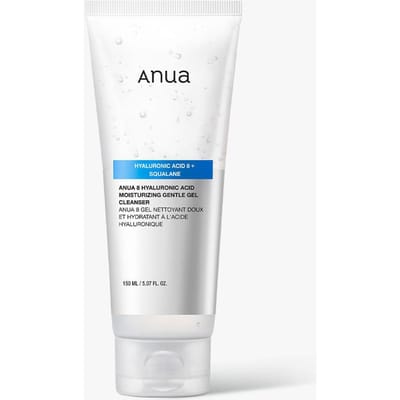 Anua 8 Acides Hyaluroniques Nettoyant Gel Doux Hydratant Nettoyant Visage Hydratant à pH Bas 150ml