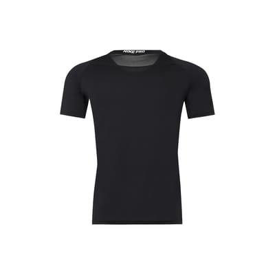 Nike Pro Top Korte Mouw Trainingscompressieshirt Heren Tops Zwart 838094-010 XXL gray