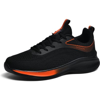 Ademend vliegweefsel bovenwerk modieus comfortabele heren casual sportschoenen lichtgewicht nieuw voorjaar en herfst 39 black