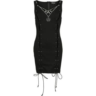 Gothicana by EMP - Gothic Mini-jurk - The Void - S tot XXL - voor Vrouwen - zwart