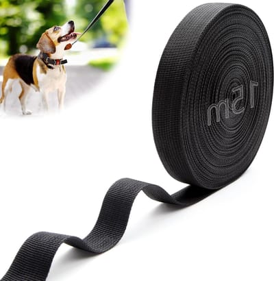 15m Polypropyleen Nylon Strap 15mm Zwart Waterdichte Riemen voor Knippen, Naaien en DIY Tassen en Hondenlijnen