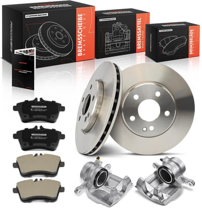 Frankberg 2x Remklauw+2x Remmen+4x Remblokken Voor voor Mercedes-Benz