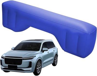 Opblaasbaar Autobed - Luchtmatras Achterbank - Kamperen en Reizen - Zonder Luchtpomp - 135 x 38 x 25 cm - Grijs