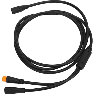 Elektrische Fiets 1T2 Verlengkabel Verbind Motor Met Displaymeter Middenmotor Y-Splitterkabel voor black