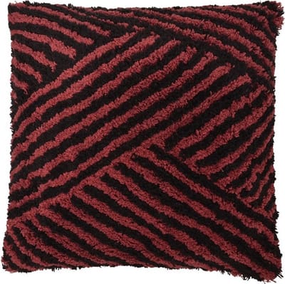 Kingston Bordo + T Kussen | 45 X 45 | Sierkussen Voor Woonkamer Of Slaapkamer