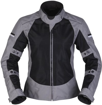 Modeka Veo Air Jas Dames Zwart Grijs - Jas